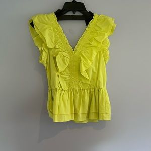 Yellow peplum top ⭐️